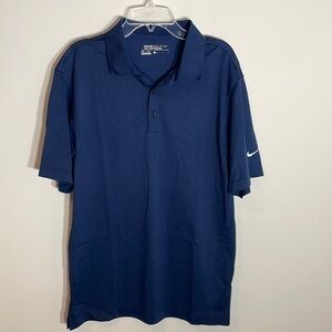 Nike navy Dri-fit golf shirt